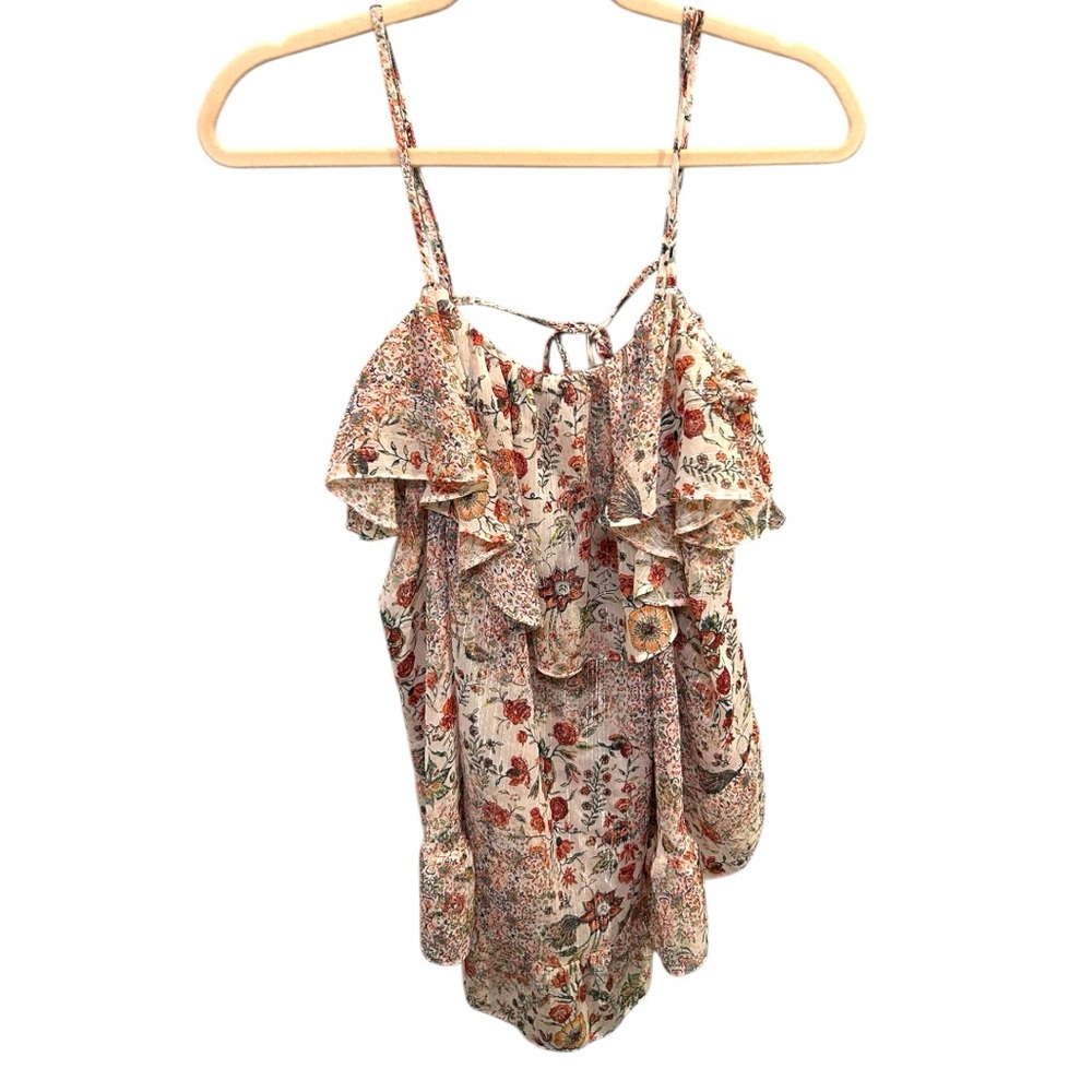 Victoria’s Secret Boho Floral lingerie top size large EUC z0899